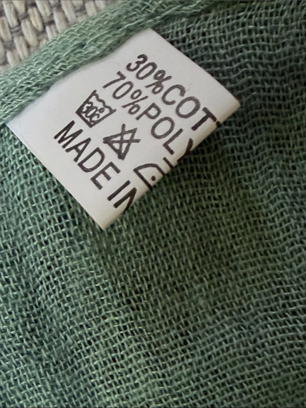 Vintage Paris Landmark Print Wrap Scarf Sage Green Grey Eiffel Tower